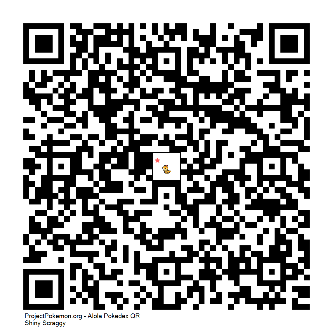 Cdigo QR de Scraggy variocolor
